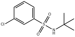 N-(叔丁基)-3-氯苯磺酰胺 结构式