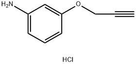 3-(丙-2-炔-1-基氧基)苯胺盐酸盐 结构式