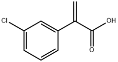 Benzeneacetic acid, 3-chloro-α-methylene- 结构式