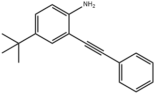 4-(tert-butyl)-2-(phenylethynyl)aniline 结构式