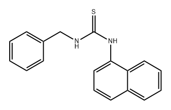 N-BENZYL-N-1-NAPHTYLTHIOUREA 结构式