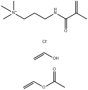 N,N,N-Trimethyl-3-[(2-methyl-1-oxo-2-propenyl)amino]-1-propanaminium chloride polymer with ethenol and ethenyl acetate 结构式