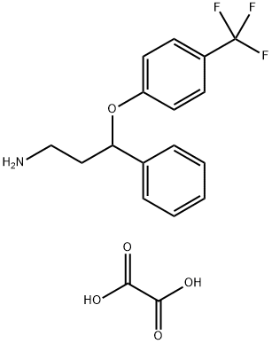 GAMMA-[4-(三氟甲基)苯氧基]苯丙胺草酸盐 结构式