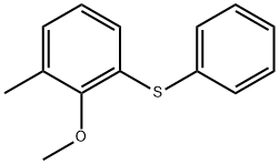 2-Methoxy-1-methyl-3-(phenylthio)benzene 结构式