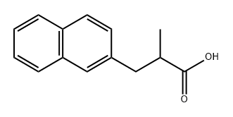 2-甲基-3-(萘-2-基)丙酸 结构式