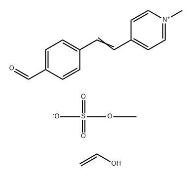 POLY(VINYL ALCOHOL), N-METHYL-4(4'-FORMYLSTYRYL)PYRIDINIUM METHOSULFATE ACETAL 结构式