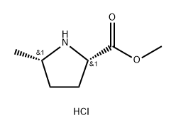 D-Proline, 5-methyl-, methyl ester, hydrochloride, (5R)-rel- 结构式