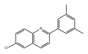 6-Chloro-2-(3,5-dimethylphenyl)quinoline 结构式