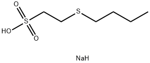 2-Butylsulfanyl-ethanesulfonic acid sodium-salt 结构式