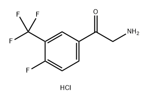 Ethanone, 2-amino-1-[4-fluoro-3-(trifluoromethyl)phenyl]-, hydrochloride (1:1)