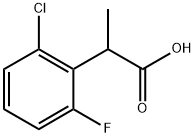 2-(2-氯-6-氟苯基)丙酸 结构式