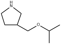 3-(异丙氧基甲基)吡咯烷 结构式