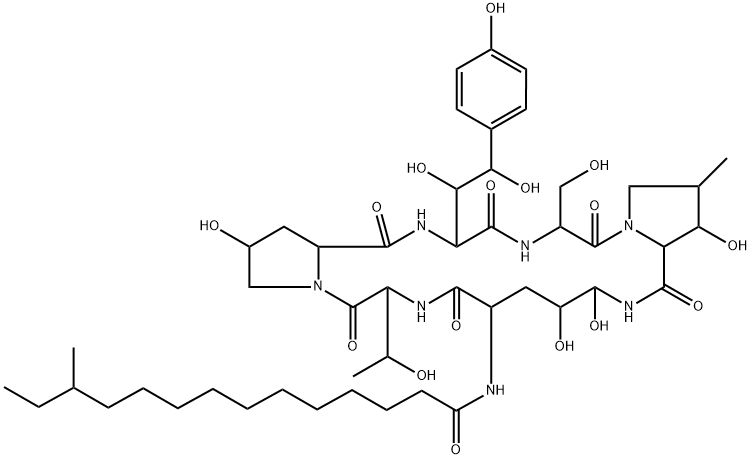 Mulundocandin 结构式