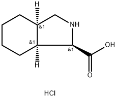 1H-Isoindole-1-carboxylic acid, octahydro-, hydrochloride (1:1), (1R,3aR,7aS)-rel- 结构式