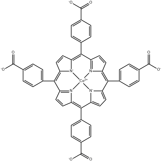 四羧基苯基卟啉钴 结构式