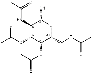 (2R,3R,4R,5R,6R)-二乙酸(5-乙酰氨基-2-(乙氧基甲基)-6-羟基四氢-2H-吡喃-3,4-二基)酯 结构式