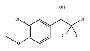 2,2,2-Trichloro-1-(3-chloro-4-methoxyphenyl)ethanol 结构式