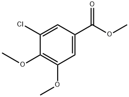 Methyl 3-chloro-4-hydroxy-5-methoxybenzoate 结构式