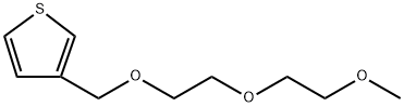 聚(3-(2-甲氧基乙氧基)乙氧基甲基噻吩-2,5-二基) 结构式