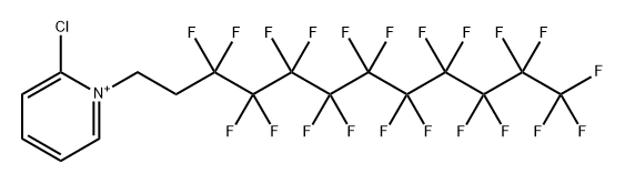 Pyridinium, 2-chloro-1-(3,3,4,4,5,5,6,6,7,7,8,8,9,9,10,10,11,11,12,12,12-heneicosafluorododecyl)- 结构式