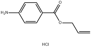 4-氨基苯甲酸烯丙酯盐酸盐 结构式
