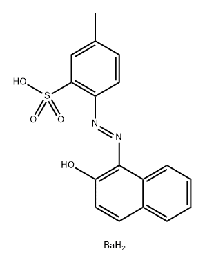 Benzenesulfonic acid, 2-[(2-hydroxy-1-naphthalenyl)azo]-5-methyl-, barium salt (2:1) 结构式