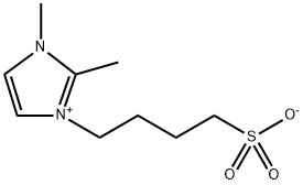 1-丁基磺酸-2,3-二甲基咪唑内盐 结构式