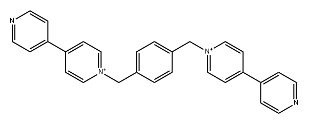 4,4'-'联吡啶',1,1'-[1,4-'亚苯基双(亚甲基)'至-(9CI) 结构式