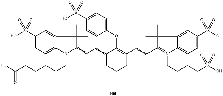 IRDye 800CW羧酸 结构式