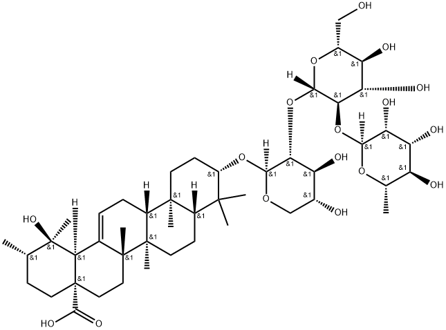 毛冬青皂苷B2 结构式