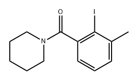 (2-Iodo-3-methylphenyl)(piperidin-1-yl)methanone 结构式