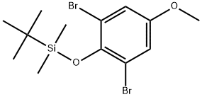 1,3-Dibromo-2-[[(1,1-dimethylethyl)dimethylsilyl]oxy]-5-methoxybenzene 结构式