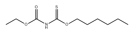 Thioimidodicarbonic acid ((HO)C(O)NHC(S)(OH)), 1-ethyl 3-hexyl ester 结构式