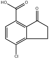7-氯-3-氧代-2,3-二氢-1H-茚-4-羧酸 结构式