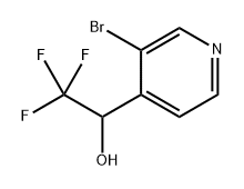 1-(3-溴吡啶-4-基)-2,2,2-三氟乙醇 结构式