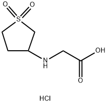 2-[(1,1-dioxo-1-thiolan-3-yl)amino]acetic acid hydrochloride 结构式