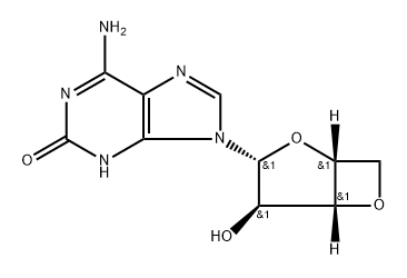 3,4-anhydro-arabinofuranosyl-isoguanine 结构式