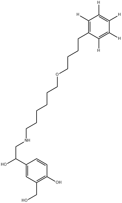 2H5]-沙美特罗昔萘酸盐 结构式