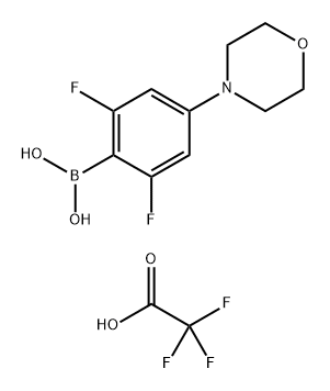 2,6-二氟-4-(4-吗啉基)苯硼酸 结构式