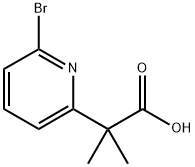 2-(6-溴吡啶-2-基)-2-甲基丙酸 结构式