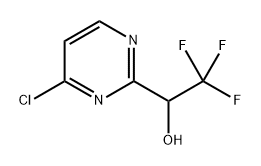 1-(4-CHLORO-PYRIMIDIN-2-YL)-2,2,2-TRIFLUORO-ETHANOL 结构式