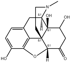 Morphinan-6-one, 4,5-epoxy-3,8,14-trihydroxy-17-methyl-, (5α)- 结构式
