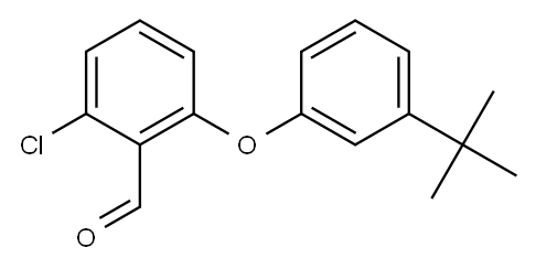 2-Chloro-6-[3-(1,1-dimethylethyl)phenoxy]benzaldehyde 结构式