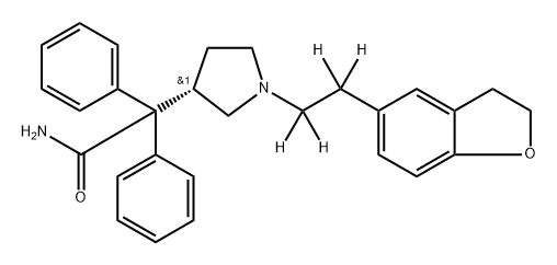 Darifenacin-d4 结构式
