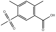 2,4-Dimethyl-5-(methylsulfonyl)benzoic acid 结构式