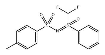 Benzenesulfonamide, N-[(difluoromethyl)oxidophenyl-λ4-sulfanylidene]-4-methyl- 结构式