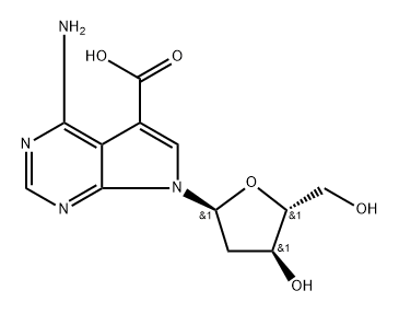 7-deaza-7-caboxy-dA 结构式