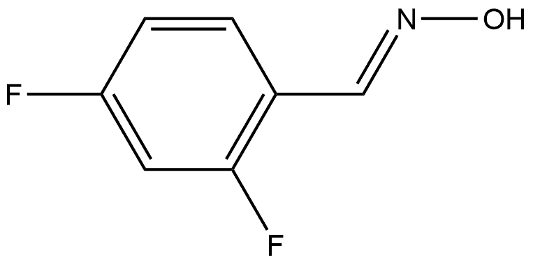 (E)-2,4-二氟苯(甲)醛肟 结构式