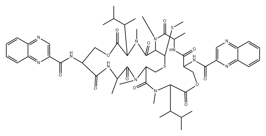 醌霉素 C 结构式