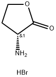 (R)-3-氨基二氢-2(3H)-呋喃酮氢溴酸盐 结构式